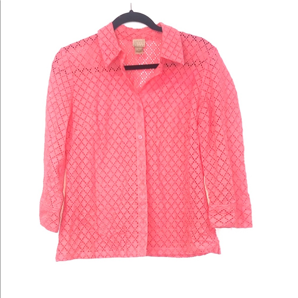 Sigurd Olsen Pink Button Down Blouse M